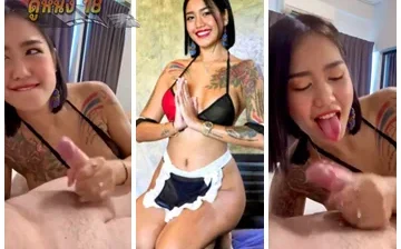 หลุดthaihoney23 สาวไทยสักลายโดนไอ่หรั่งพามาเย็ด จับบ๊วบควยจับพาดบ่าตำหีไปด๊อกกี้กันบนม้าโยก ปิดจ๊อบอ้าหีซอยยิกชักแตกเต็ม