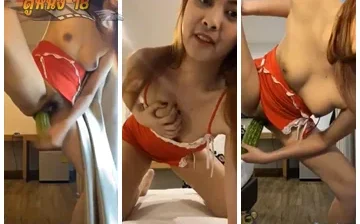 หลุดน้องยิ้ม เย็ดมะระลูกใหญ่โชว์คนดู จนเสียว น้ำหีไหลร้องครางซี้ดลั่น