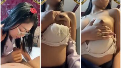 คลิปหลุดทางบ้าน สาวขี้เงี่ยนใส่ชุดการบินมาให้แฟนเย็ด แฟนชอบมากเย็ดไปบีบนมไป