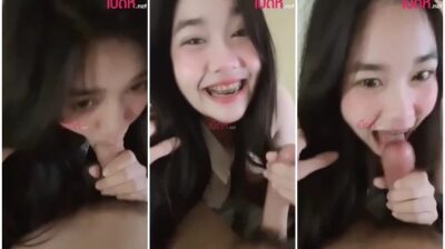 คลิปหลุดนักเรียน สาววัยรุ่นโชว์อมควยเสียว แฟนเปิดกล้องถ่าย จัดฟันยิ้มหวานน่ารักบาดใจก่อนโดนเย็ดสดร้องลั่น